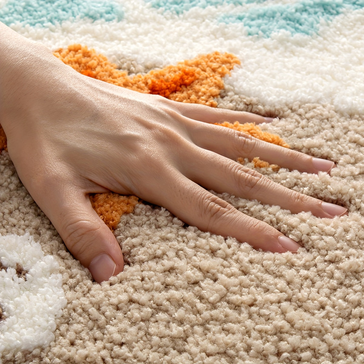 Soft Beach Carpet Soft & Absorbent Beach Carpet with Anti-Slip Backing | 22x34 Inches | Perfect for Bathroom, Kitchen, Entrance, Bathtub Edge, Footrest & Wet\u002FDry Transition Areas