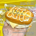 Double Cheese Stuffed Cream Bread Squishy Stress Toy with Ultra-Soft Slow Rising Squeeze 🧀🥖✨