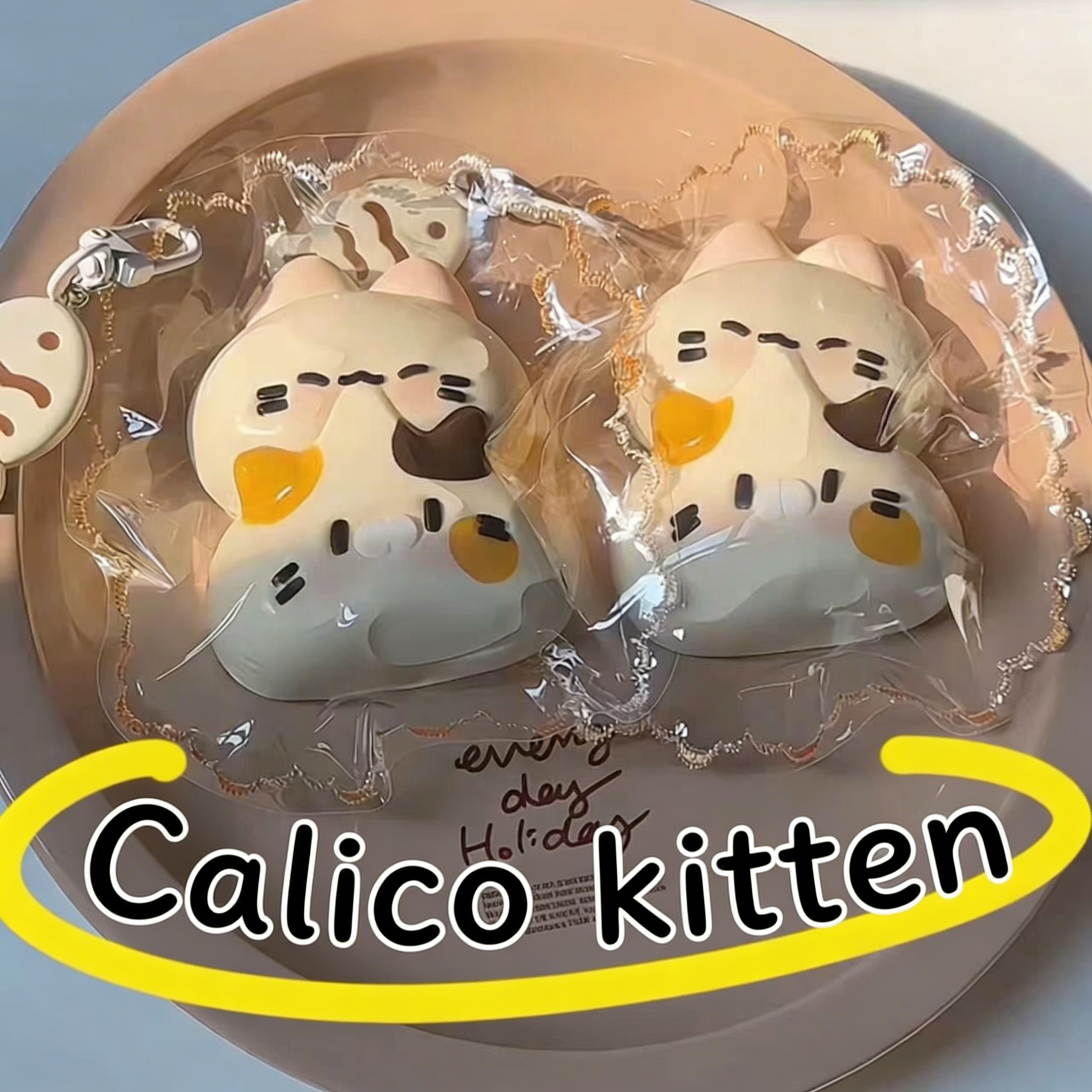 Calico Kitten Squishy Stress Toy with Ultra-Soft Slow Rising Squeeze 🐱✨