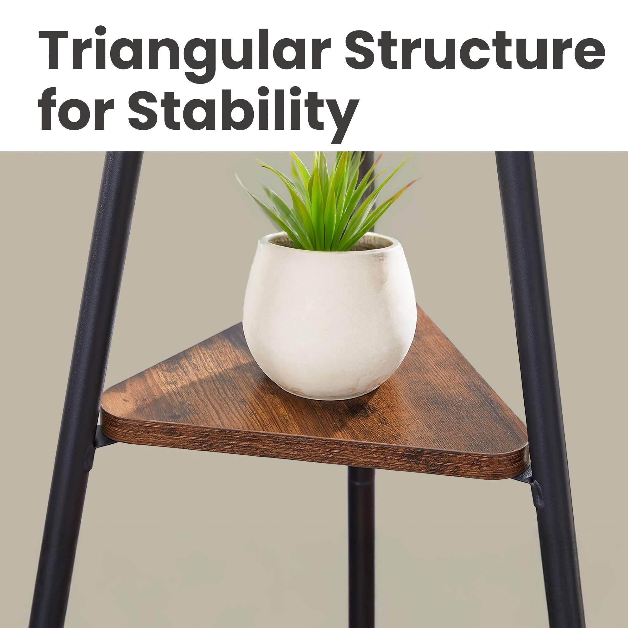 Freestanding Coat Rack\u002Fhat Rack: 6 Hooks + 2 Triangular Shelves for Hanging Clothes\u002Fhats\u002Fbags; Triangular Base, Additional Storage Space, Includes Coat Rack, 69.7\