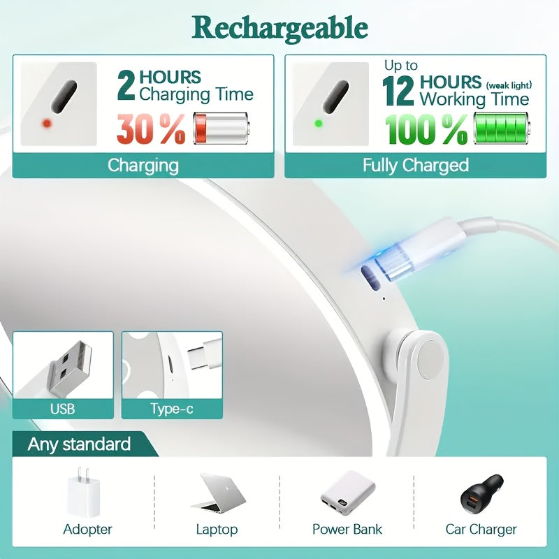 Makeup Mirror with Lights, 25X Magnifying Mirror with Light And Touch Switch, Vanity Mirror with 3 Color Light And 80 LEDs, 2-Sided Lighted Magnified Mirror 8 Inches, Women's Day Gift, A Good Tool Of Beauty And Makeup.